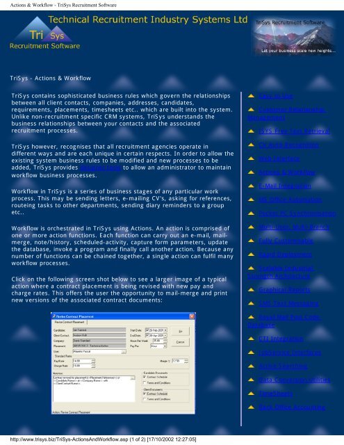 TriSys Recruitment Software