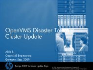 OpenVMS Disaster Tolerant Cluster Update