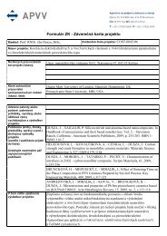 FormulÃ¡r ZK - ZÃ¡vereÄnÃ¡ karta projektu - APVV