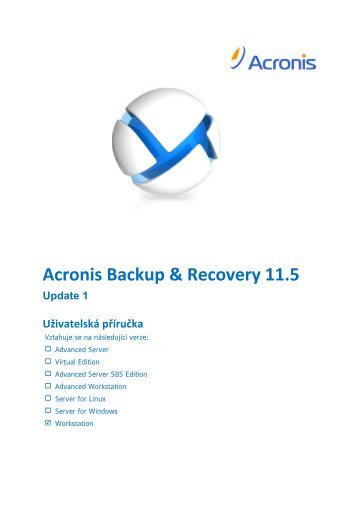 Příručka - Acronis