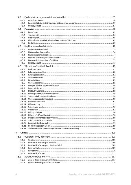 Příručka - Acronis
