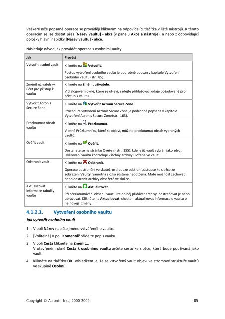 Příručka - Acronis