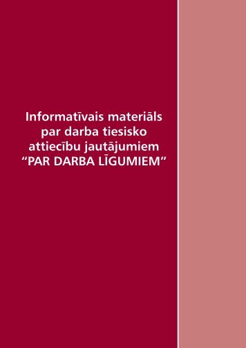 PAR DARBA LÄªGUMIEM - Valsts Darba Inspekcija