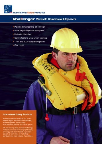 Worksafe Commercial Lifejackets - International Safety Products Ltd