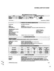MATERIAL SAFETY DATA SHEET SPITFIRE SC Power Cleaner
