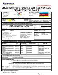 crew restroom floor & surface non-acid disinfectant cleaner