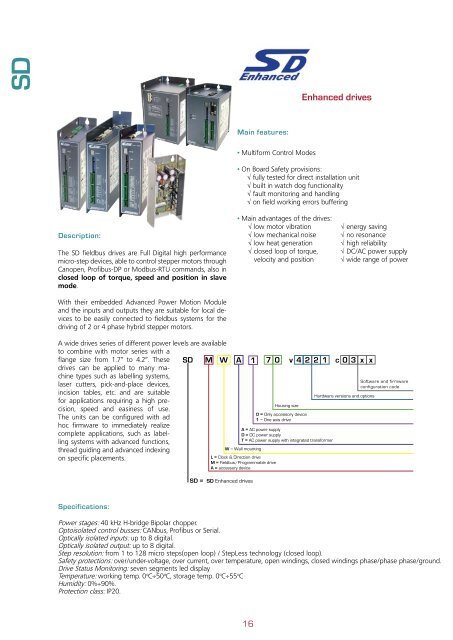 Stepper drives Servostep drives Controllers 2012