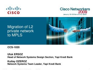 Migration of L2 private network to MPLS