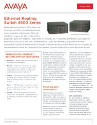 Ethernet Routing Switch 4500 Series - Avaya