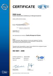 ISO 9001:2008 - KD Feddersen Holding GmbH