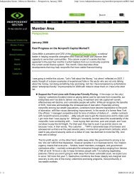 Independent Sector - Memo to Members Newsletter - Nonprofit ...