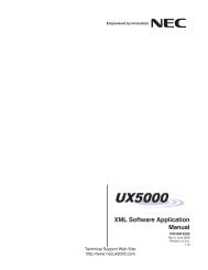 XML Applications - NEC UX5000
