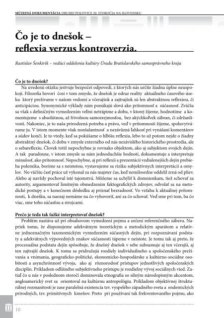 ZbornÃ­k z konferencie (PDF) - ZvÃ¤z mÃºzeÃ­ na Slovensku