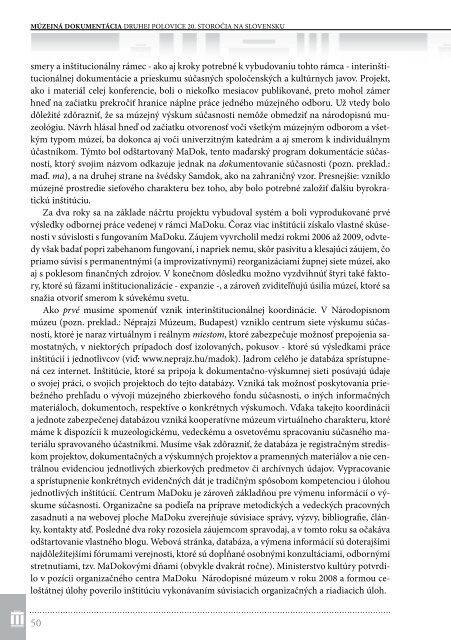 ZbornÃ­k z konferencie (PDF) - ZvÃ¤z mÃºzeÃ­ na Slovensku