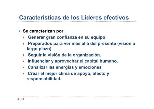 El liderazgo moderno