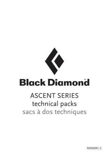ASCENT SERIES technical packs sacs à dos ... - Black Diamond