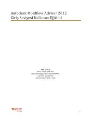 Moldflow Adviser Giriş Eğitimi Broşürü [2 gün] - AKRO Engineering