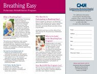Pulmonary brochure - Community Memorial Health System