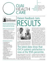 Patient Feedback Gets - Community Memorial Health System