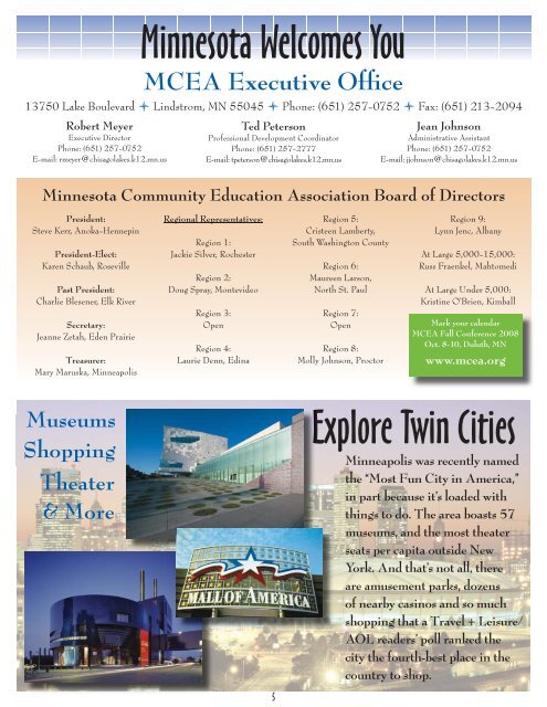 42nd Annual NCEA - Minnesota Community Education Association