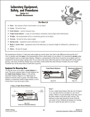 Laboratory Equipment, Safety, and Procedures - Enrichment Plus