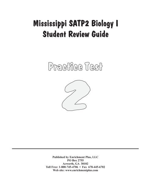 Mississippi SATP2 Biology I Student Review Guide - Enrichment Plus