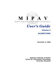 Volume 2, Algorithms - mipav - National Institutes of Health