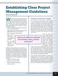 Establishing Clear Project Management Guidelines - ESI International