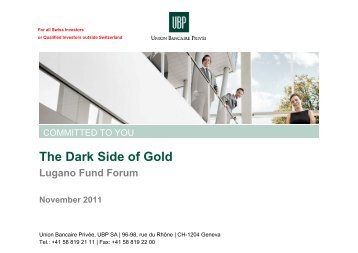 The Dark Side of Gold - Lugano Fund Forum