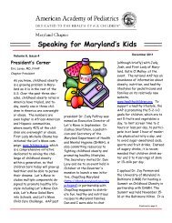 Download - Maryland Chapter American Academy of Pediatrics