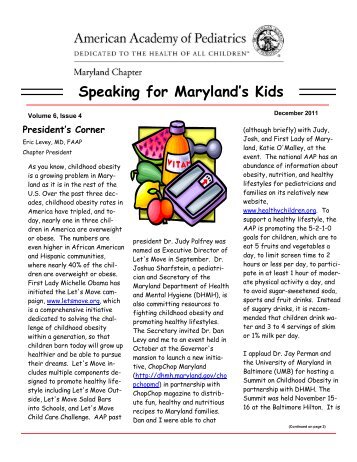 Download - Maryland Chapter American Academy of Pediatrics