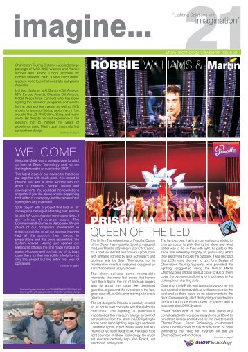 WELCOME ROBBIE WILLIAMS & PRISCILLA QUEEN OF THE LED