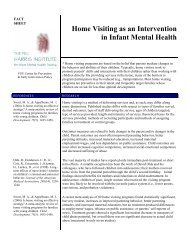 Home Visiting as an Intervention in Infant Mental Health - Center for ...