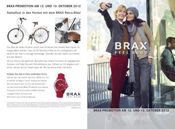 BRAX-PROMOTION AM 12. UND 13. OKTOBER 2012 BRAX ...