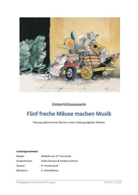 FÃ¼nf freche MÃ¤use machen Musik - PÃ¤dagogische Hochschule ...