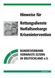 Hinweise fÃ¼r Rettungsdienst, Notfallseelsorge und Krisenintervention