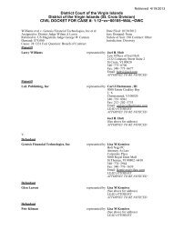 11. Court Docket Sheet - Federal Litigation