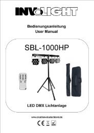 Anleitung INVOLIGHT SBL-1000 HP V.2 - Everen