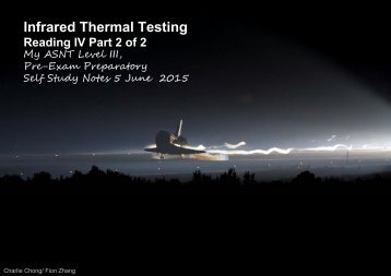 Infrared Thermal Testing Reading IV Part 2 of 2