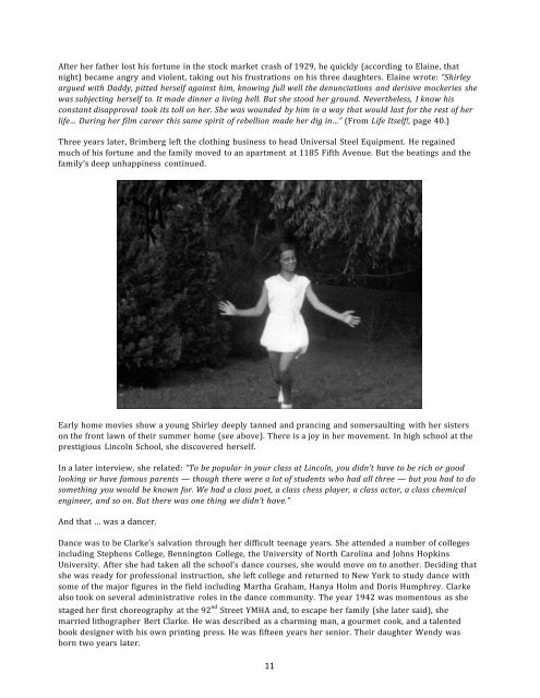 Press Kit - Shirley Clarke