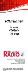 RIGrunner 4008 - 48V Negative Owner's Manual - West Mountain ...