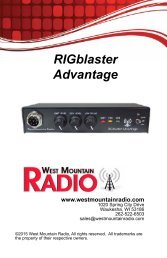 RIGblaster Advantage Owner's Manual - West Mountain Radio