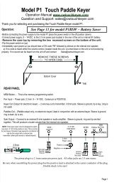 CW TOUCHkeyer Owner's Manual - West Mountain Radio