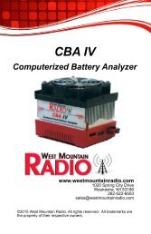 CBA IV Owner's Manual - West Mountain Radio