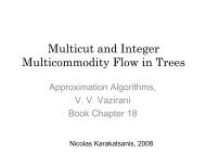 Karakatsanis Multicut and integer multicommodity flow in ... - Corelab