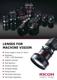 LENSES FOR MACHINE VISION - Security Systems