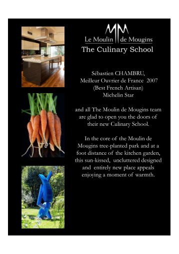 The Culinary School - moulin de mougins