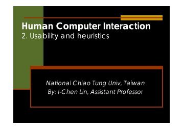 Human Computer Interaction