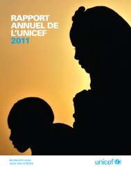 Rapport annuel de l'UNICEF 2011