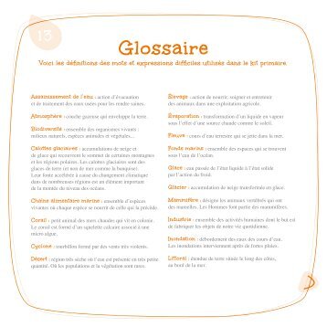 Glossaire - Unicef